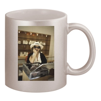 Sharon Stone 11oz Metallic Silver Mug