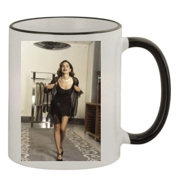 Sharon Stone 11oz Colored Rim & Handle Mug