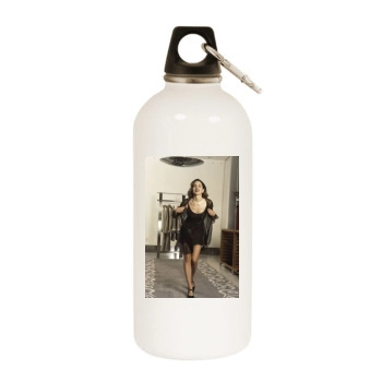 Sharon Stone White Water Bottle With Carabiner