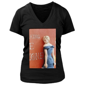 Sharon Stone Women's Deep V-Neck TShirt