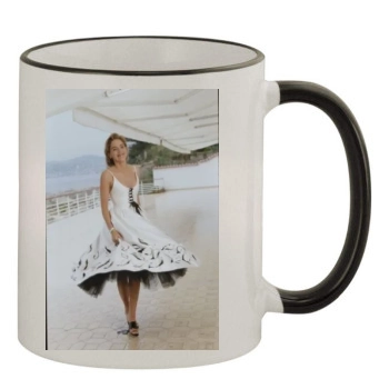 Sharon Stone 11oz Colored Rim & Handle Mug