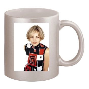 Sharon Stone 11oz Metallic Silver Mug