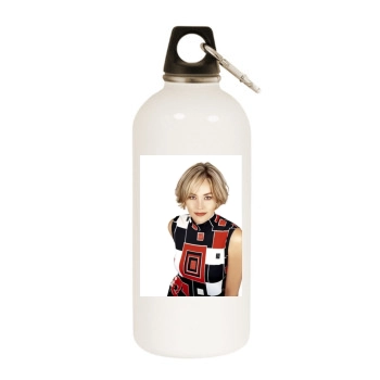 Sharon Stone White Water Bottle With Carabiner