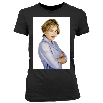 Sharon Stone Women's Junior Cut Crewneck T-Shirt