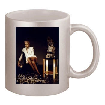 Sharon Stone 11oz Metallic Silver Mug