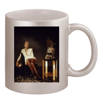 Sharon Stone 11oz Metallic Silver Mug