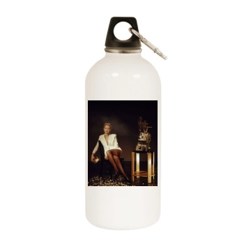 Sharon Stone White Water Bottle With Carabiner