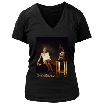 Sharon Stone Women's Deep V-Neck TShirt