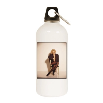 Sharon Stone White Water Bottle With Carabiner