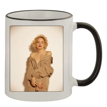 Sharon Stone 11oz Colored Rim & Handle Mug