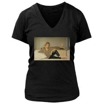 Sharon Stone Women's Deep V-Neck TShirt