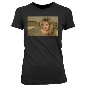 Sharon Stone Women's Junior Cut Crewneck T-Shirt