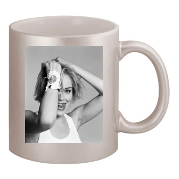 Sharon Stone 11oz Metallic Silver Mug