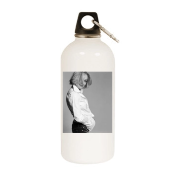 Sharon Stone White Water Bottle With Carabiner