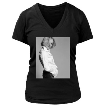 Sharon Stone Women's Deep V-Neck TShirt