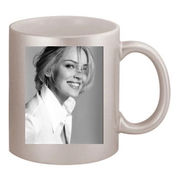 Sharon Stone 11oz Metallic Silver Mug