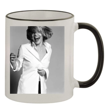 Sharon Stone 11oz Colored Rim & Handle Mug