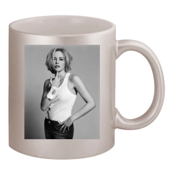 Sharon Stone 11oz Metallic Silver Mug