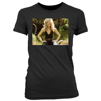 Sheryl Crow Women's Junior Cut Crewneck T-Shirt