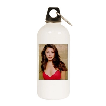 Shiri Appleby White Water Bottle With Carabiner