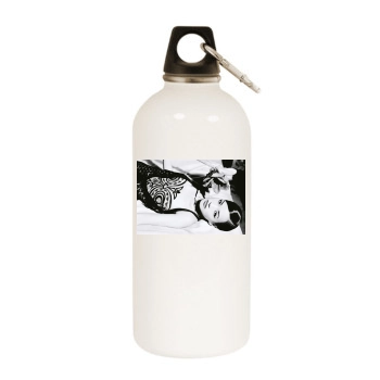 Shu Qi White Water Bottle With Carabiner