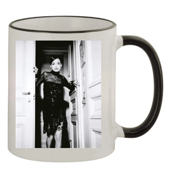 Shu Qi 11oz Colored Rim & Handle Mug