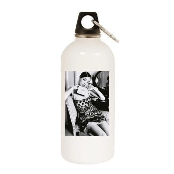 Shu Qi White Water Bottle With Carabiner