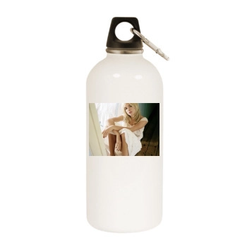 Sienna Miller White Water Bottle With Carabiner