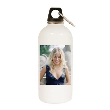 Sienna Miller White Water Bottle With Carabiner