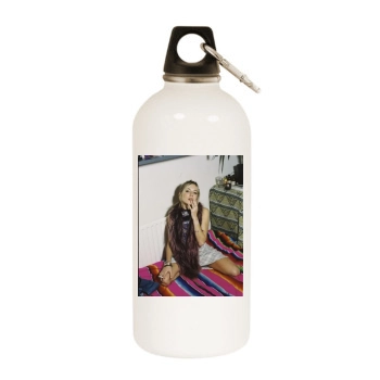 Sienna Miller White Water Bottle With Carabiner