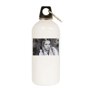 Sienna Miller White Water Bottle With Carabiner