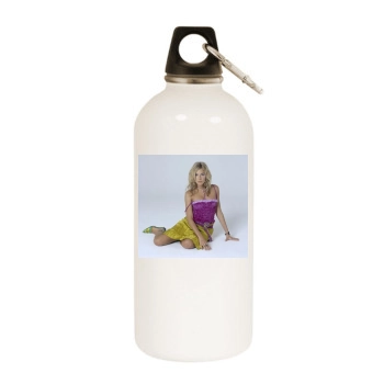 Sienna Miller White Water Bottle With Carabiner