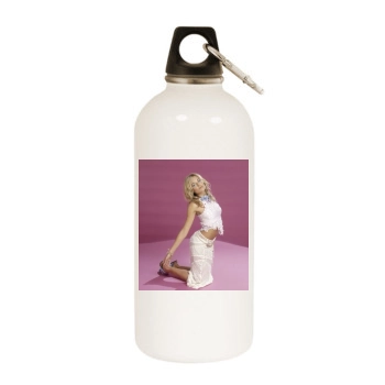 Sienna Miller White Water Bottle With Carabiner