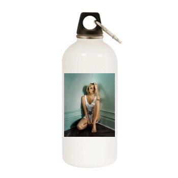 Sienna Miller White Water Bottle With Carabiner