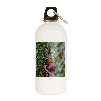 Sienna Miller White Water Bottle With Carabiner