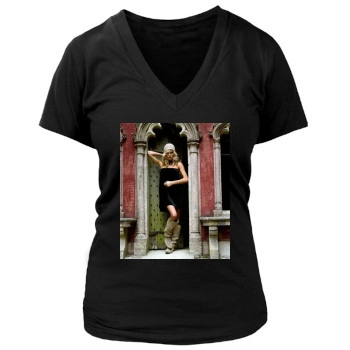 Sienna Miller Women's Deep V-Neck TShirt