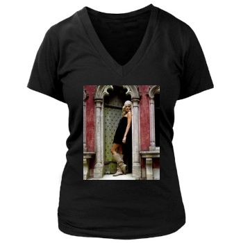 Sienna Miller Women's Deep V-Neck TShirt