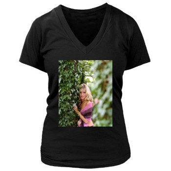 Sienna Miller Women's Deep V-Neck TShirt