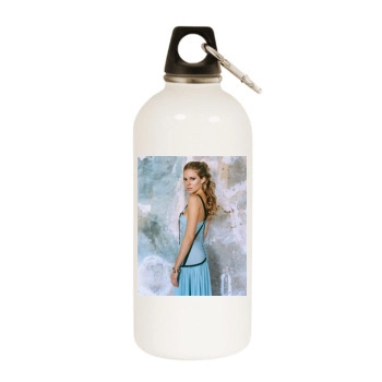 Sienna Miller White Water Bottle With Carabiner