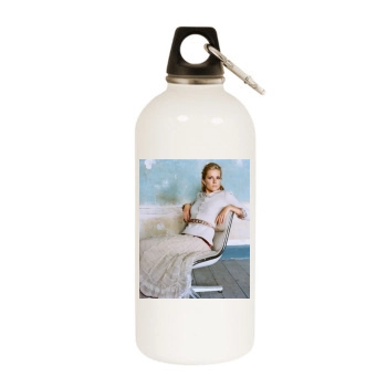 Sienna Miller White Water Bottle With Carabiner