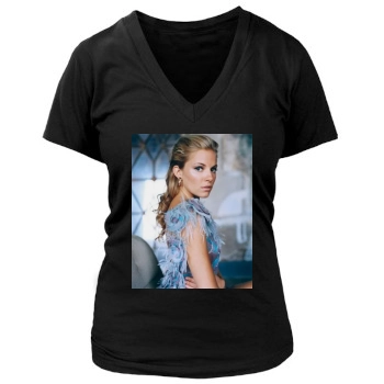 Sienna Miller Women's Deep V-Neck TShirt