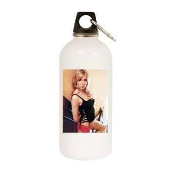 Sienna Miller White Water Bottle With Carabiner