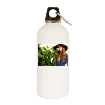 Sienna Miller White Water Bottle With Carabiner