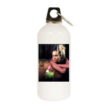 Sienna Miller White Water Bottle With Carabiner