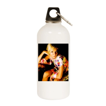 Sienna Miller White Water Bottle With Carabiner