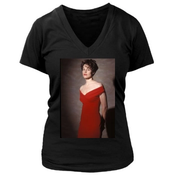 Sigourney Weaver Women's Deep V-Neck TShirt