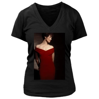 Sigourney Weaver Women's Deep V-Neck TShirt