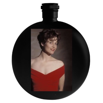 Sigourney Weaver Round Flask