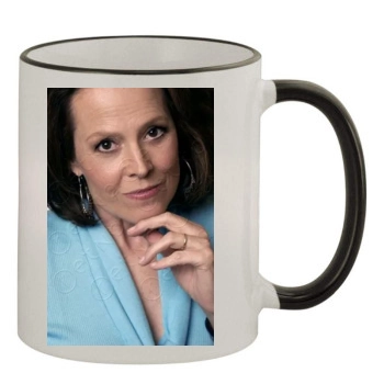 Sigourney Weaver 11oz Colored Rim & Handle Mug