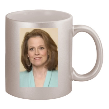 Sigourney Weaver 11oz Metallic Silver Mug